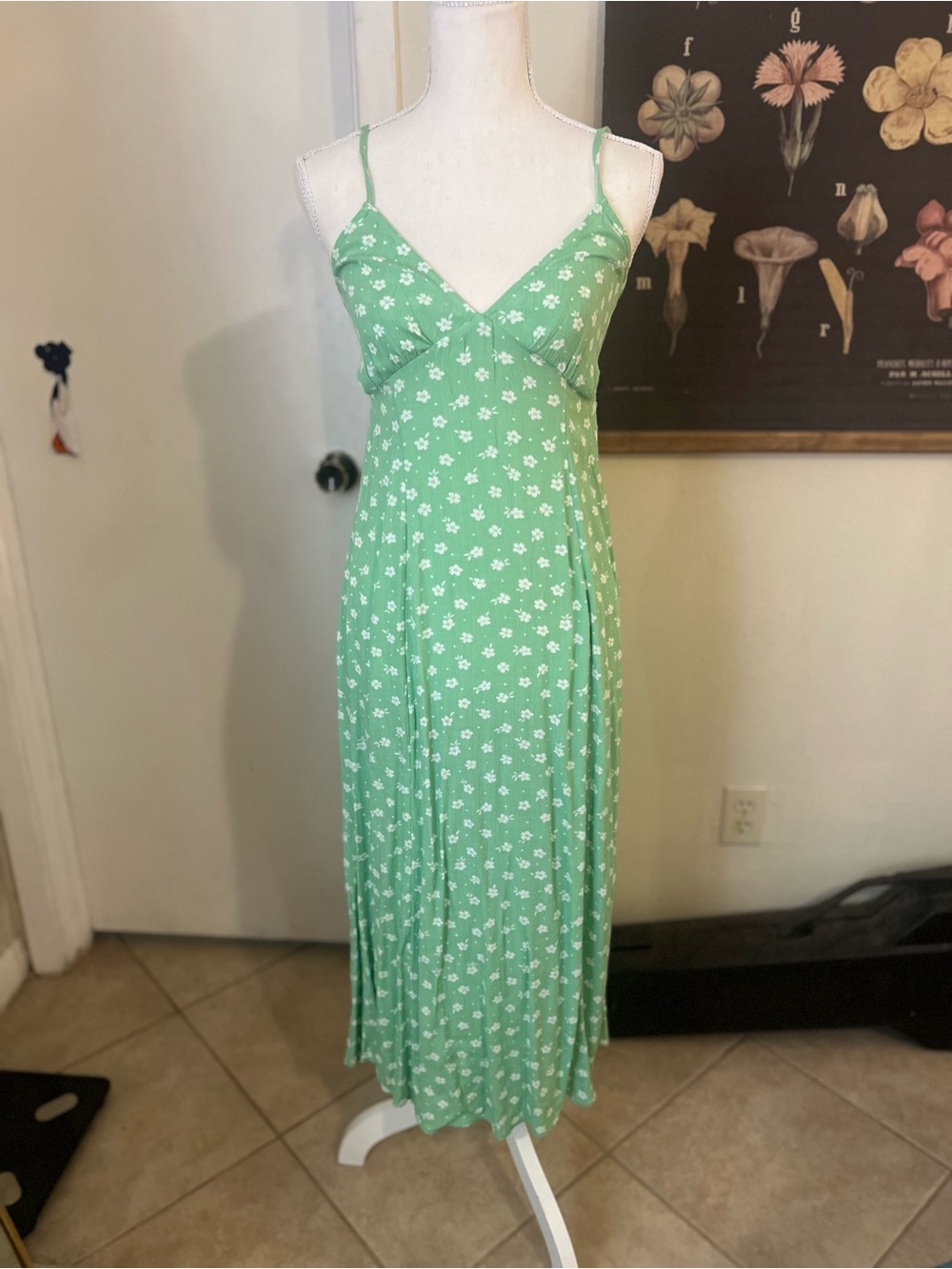 Billabong Green Floral Maxi Dress